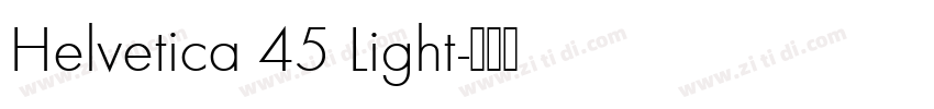 Helvetica 45 Light字体转换